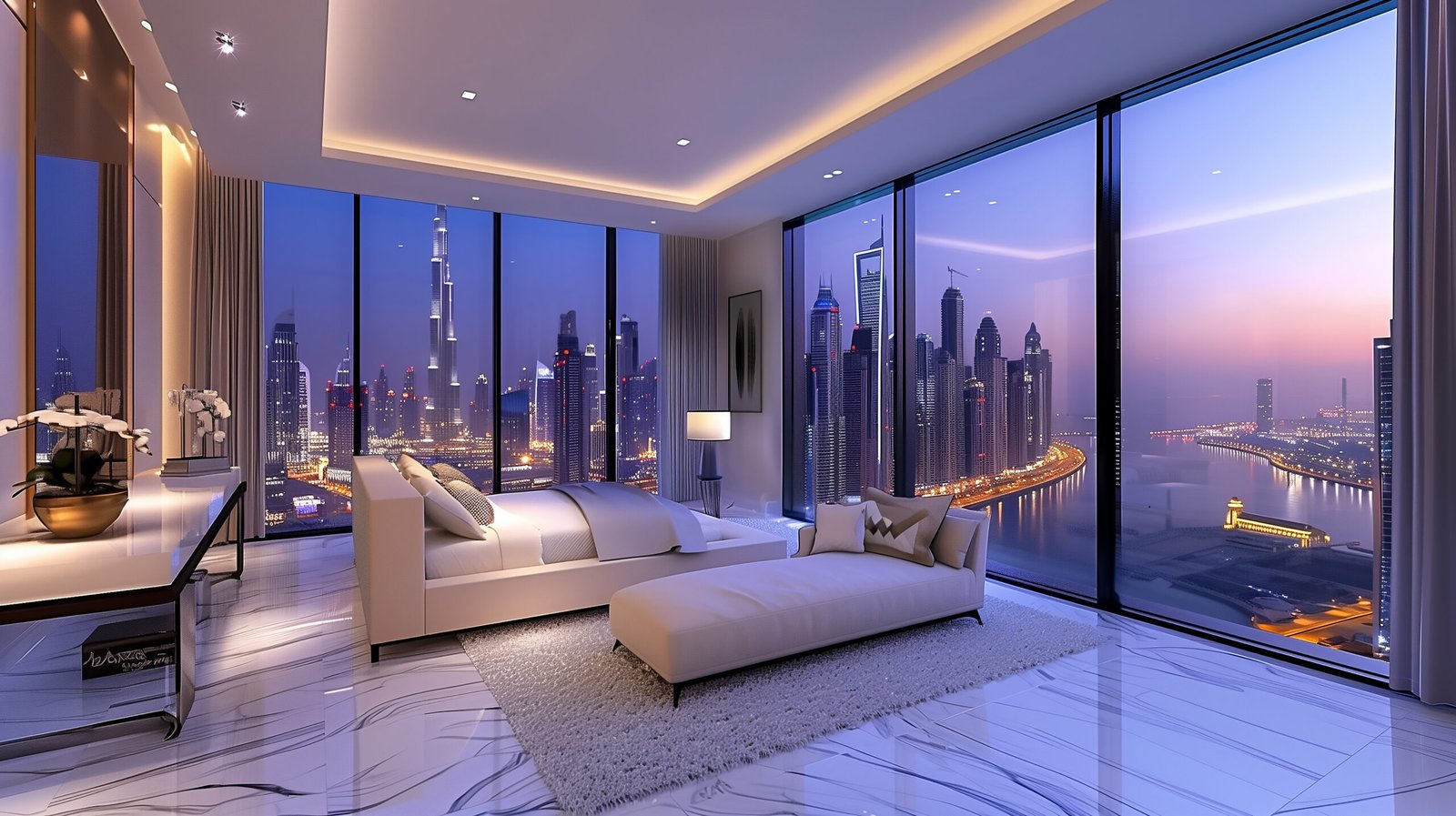 Luxury Dubai residence overlooking the skyline