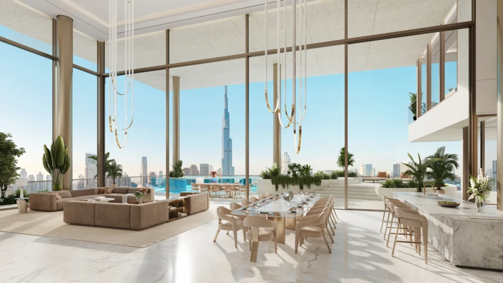 One-bedroom residence with city panorama