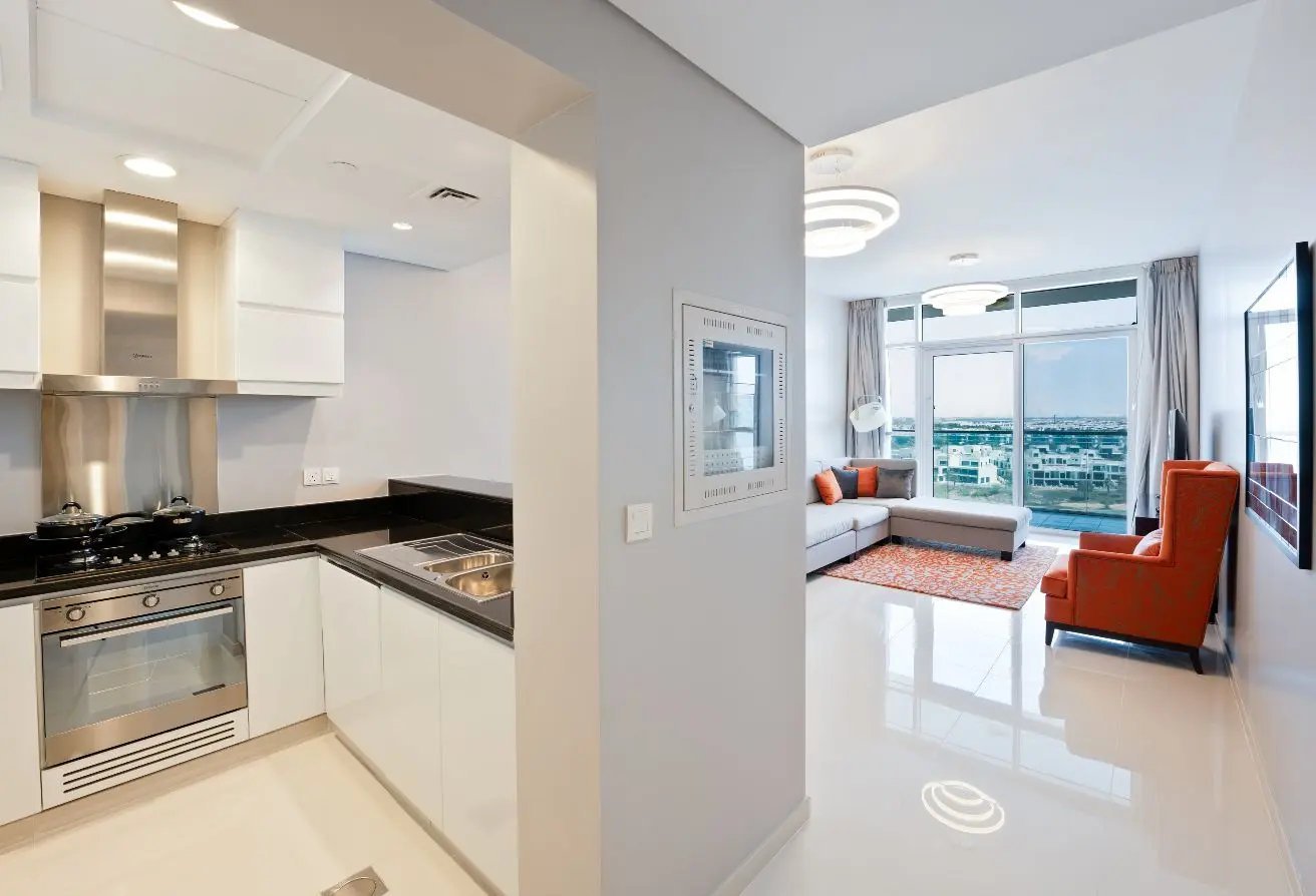 Kitchen, open to the living area