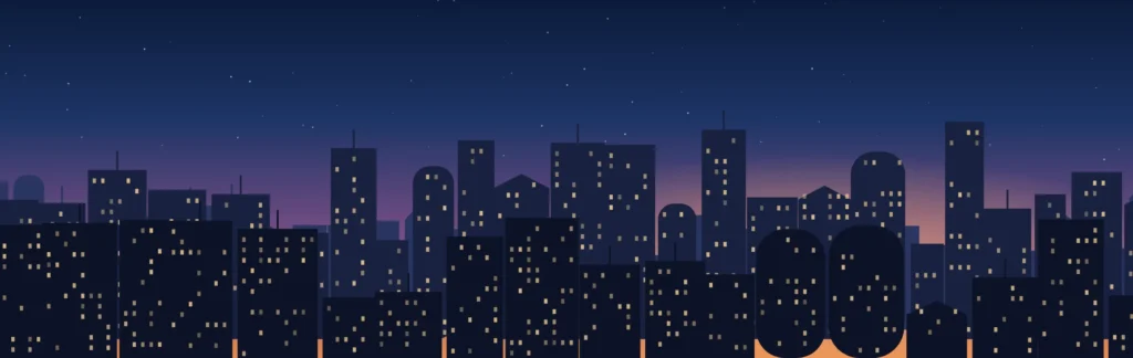 Dubai skyline with towers and cranes at dusk – property market outlook 2027