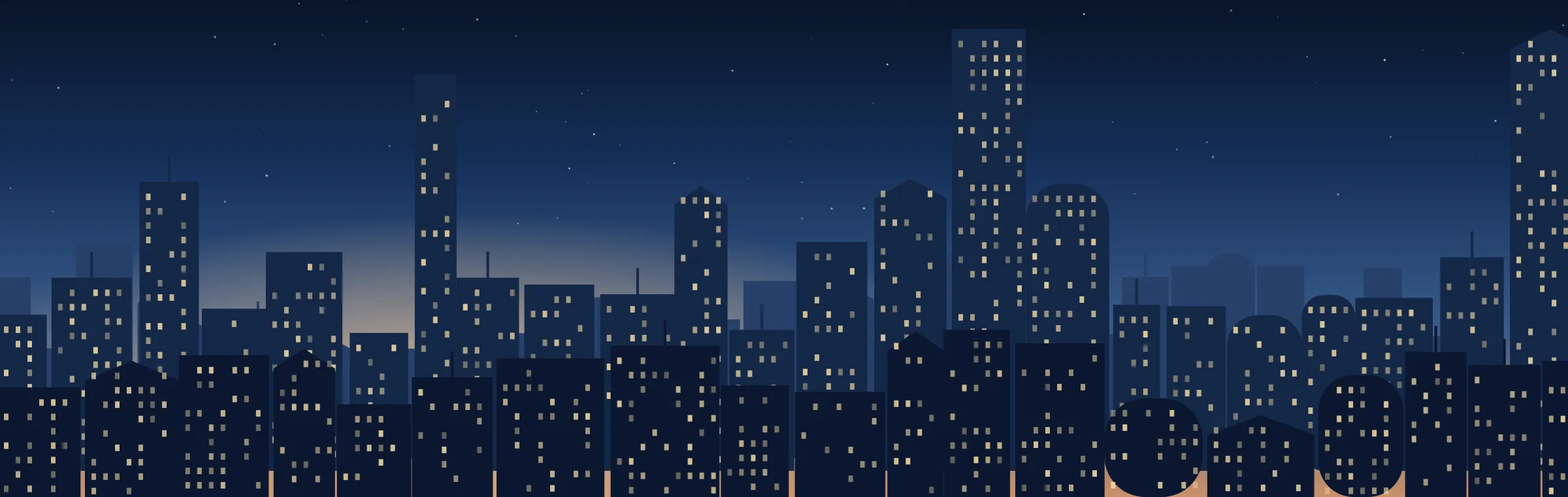 Completed Dubai residential towers at twilight – Dubai rental market 2026